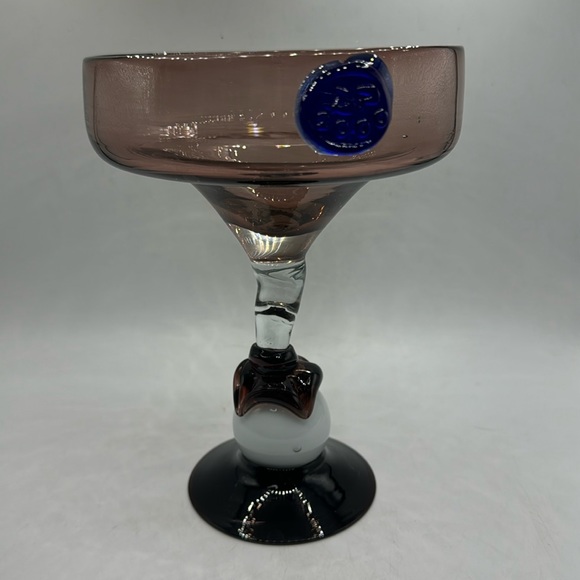 Rare Vintage Hand Blown Margarita Glass - Picture 1 of 6